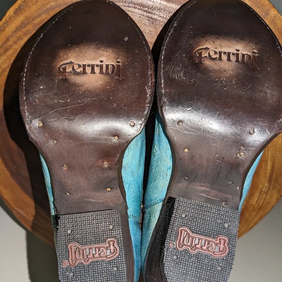 Ferrini womens booties - Turquoise - Size 8 1/2 - Picture 4 of 16